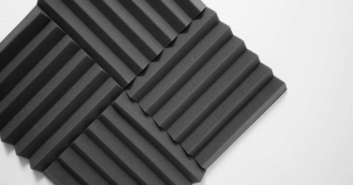 One acoustic foam panel for sound absorption